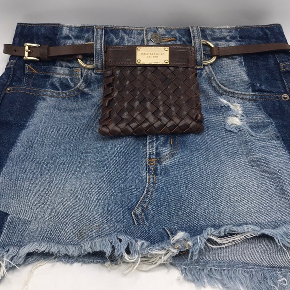 Michael Kors Accessories - Michael Kors Brown Leather Belt Pouch
